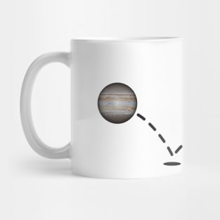 Astronaut plays Jupiter Soccer Mug